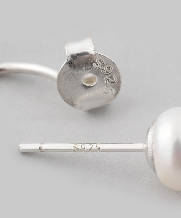 淡水パールバックキャッチピアス[silver925]