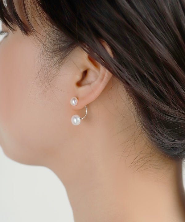 淡水パールバックキャッチピアス[silver925]
