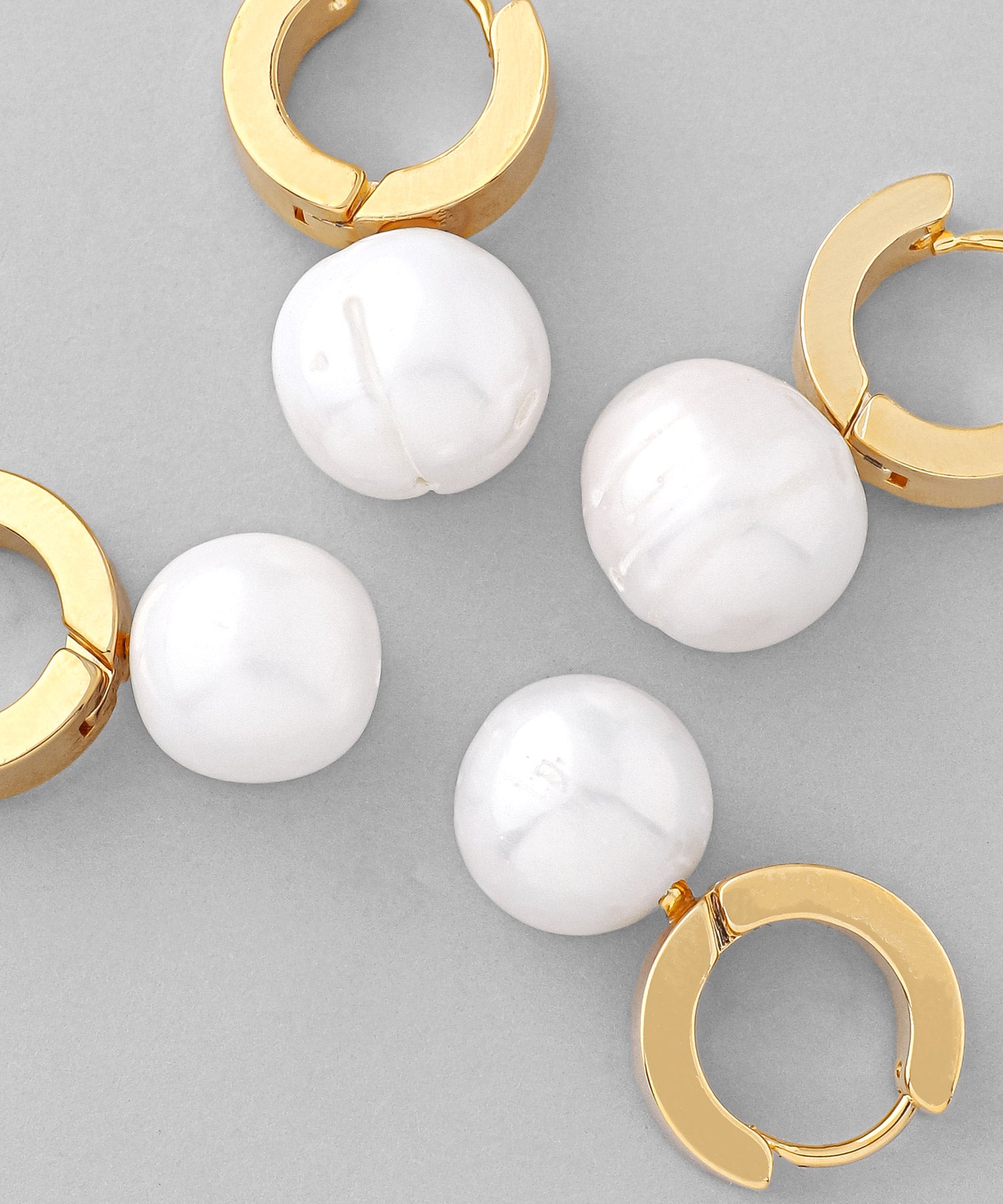 ANEMONE】【ステンレス】パールポイントフープピアス｜アネモネ