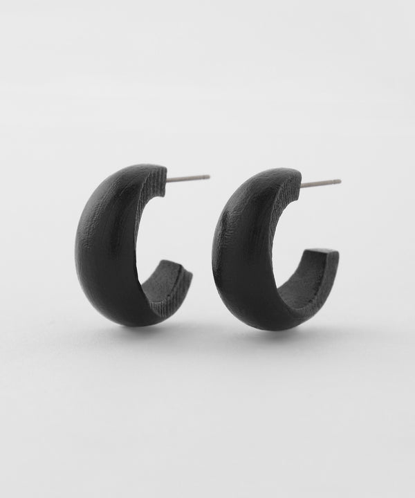 Wood Hoop Earrings [Ownideal]