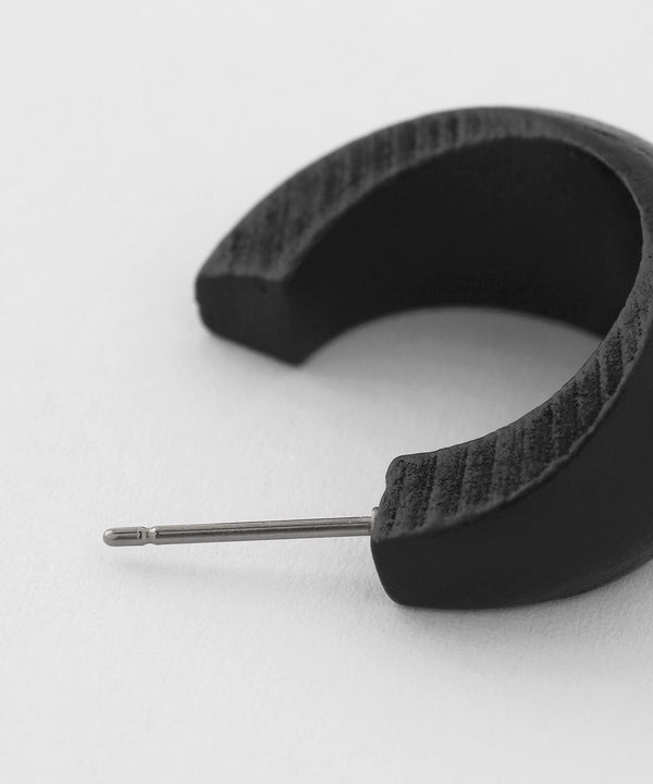Wood Hoop Earrings [Ownideal]
