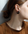 Wood Hoop Earrings [Ownideal]