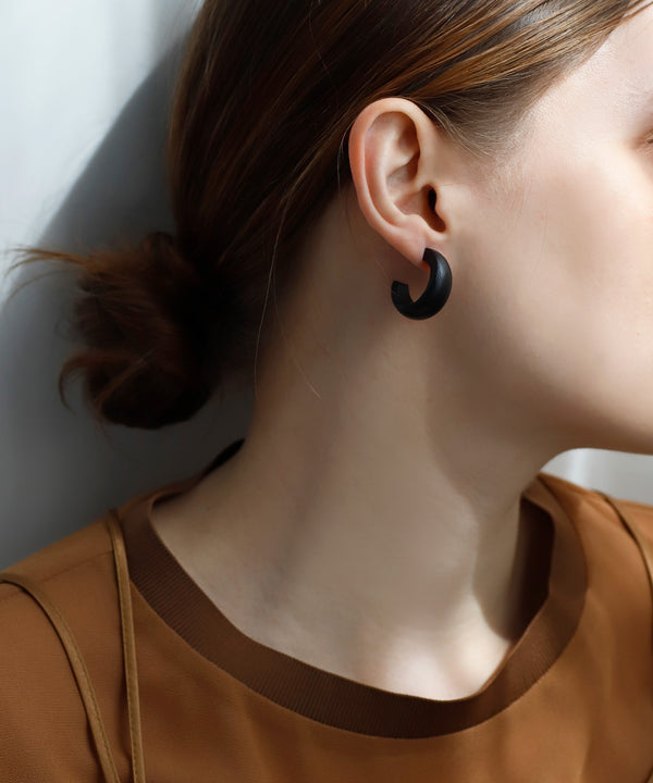 Wood Hoop Earrings [Ownideal]