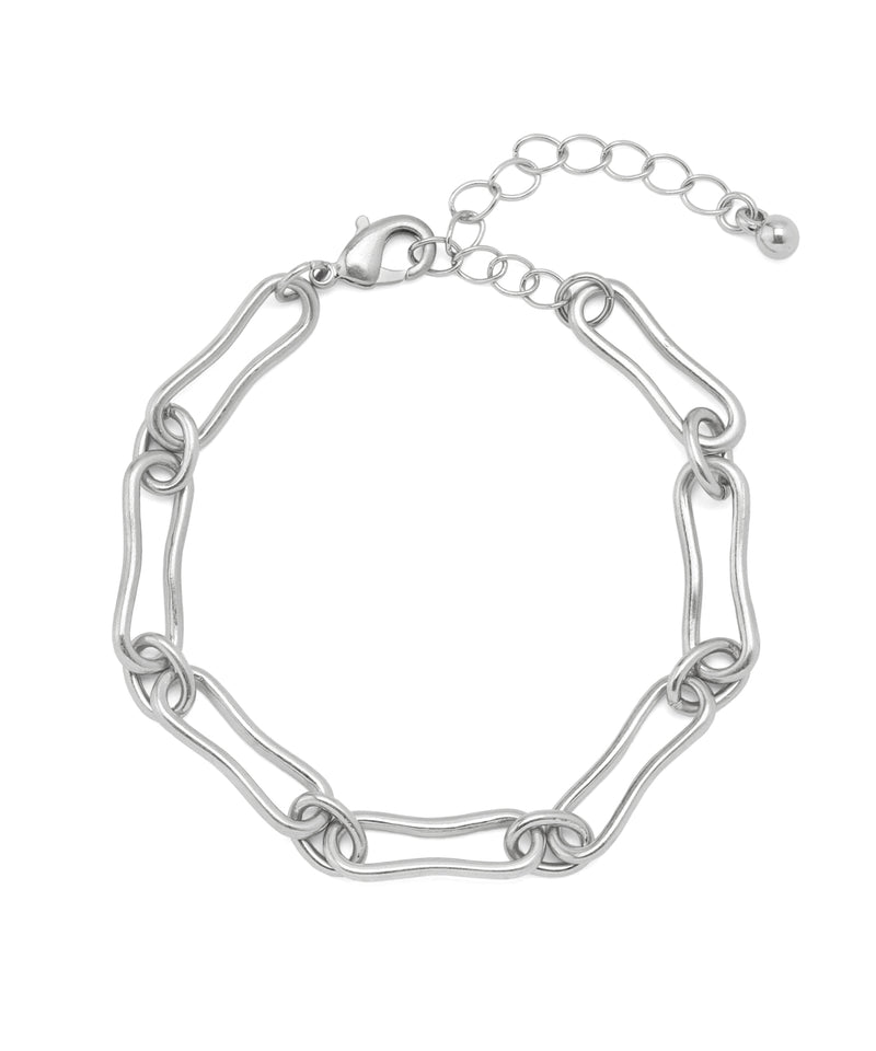 ユニークメタルのチェーンブレスレット