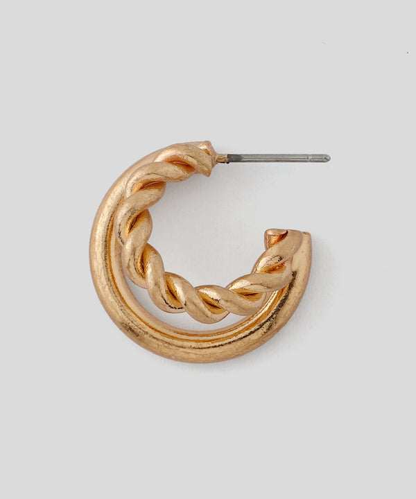 Double Line Hoop Earrings [Ownideal]