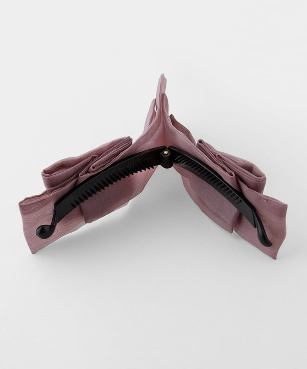 パールポイントのリボンバナナクリップ