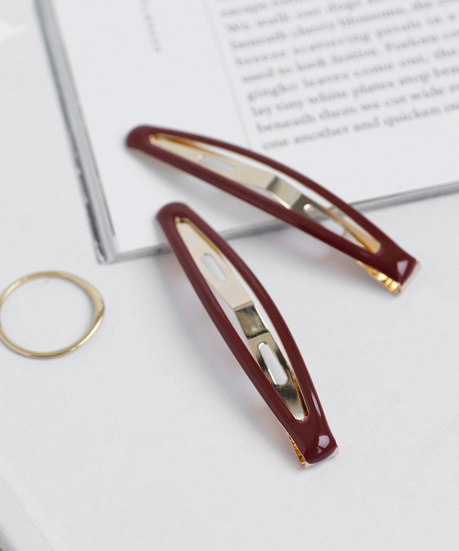 オーバルぱっちんピンオーダー♡ ANEMONE】オーバルフレームぱっちんピン[2本セット]｜SANPO