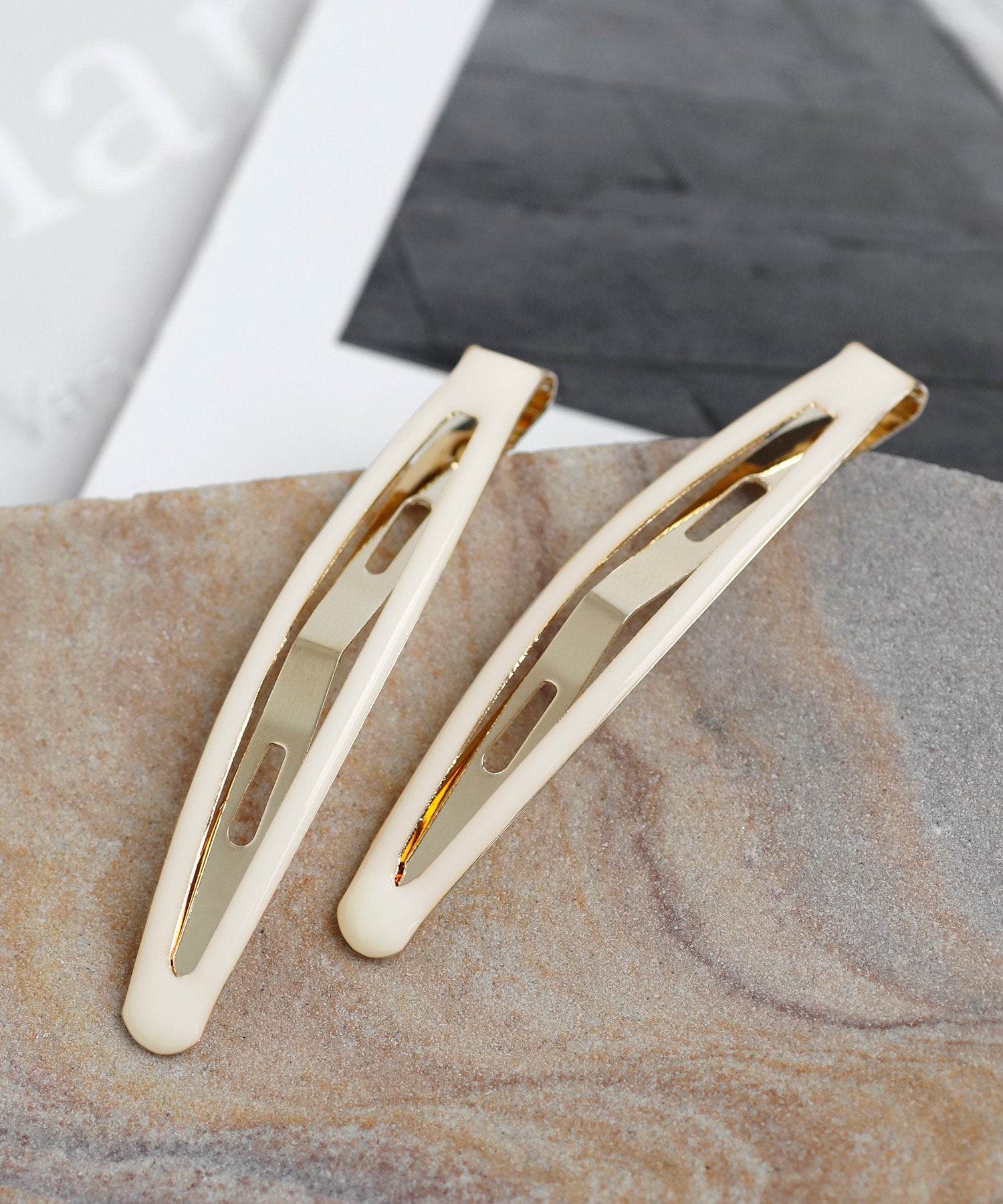 オーバルぱっちんピンオーダー♡ ANEMONE】オーバルフレームぱっちんピン[2本セット]｜SANPO