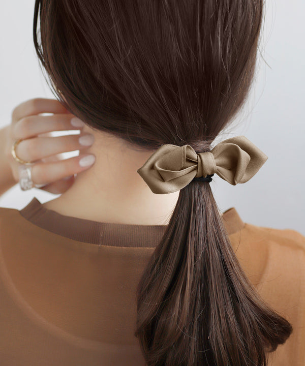 重なりリボンヘアゴム