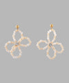 ビジュー×フラワーピアス[Ownideal]