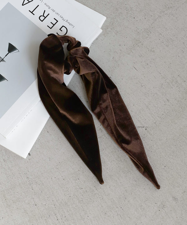 Velour Bow Scrunchie