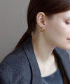 Double Line Hoop Earrings [Stainless Steel] [Ownideal]
