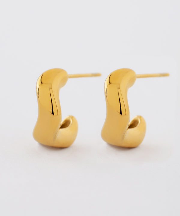Nuance Hoop Earrings [Stainless Steel] [Ownideal]