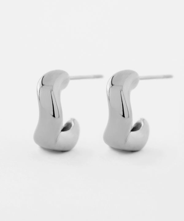 Nuance Hoop Earrings [Stainless Steel] [Ownideal]
