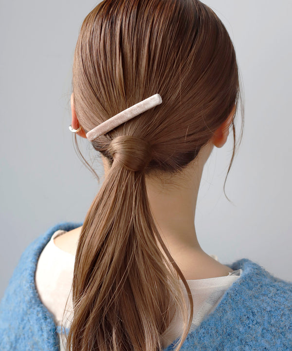 ベロアスクエアクリップ