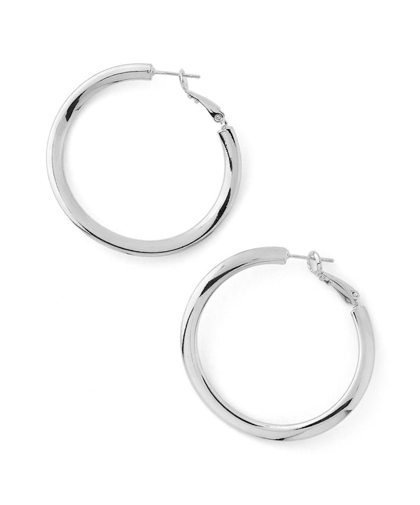 Metal Wave Hoop Earrings