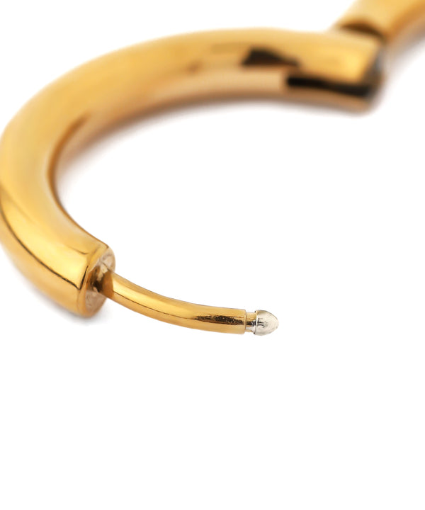 【ステンレス】フープピアス[直径22mm]
