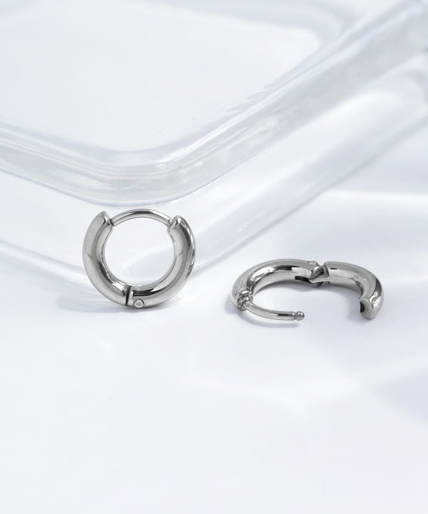 【ステンレス】フープピアス[直径11mm]