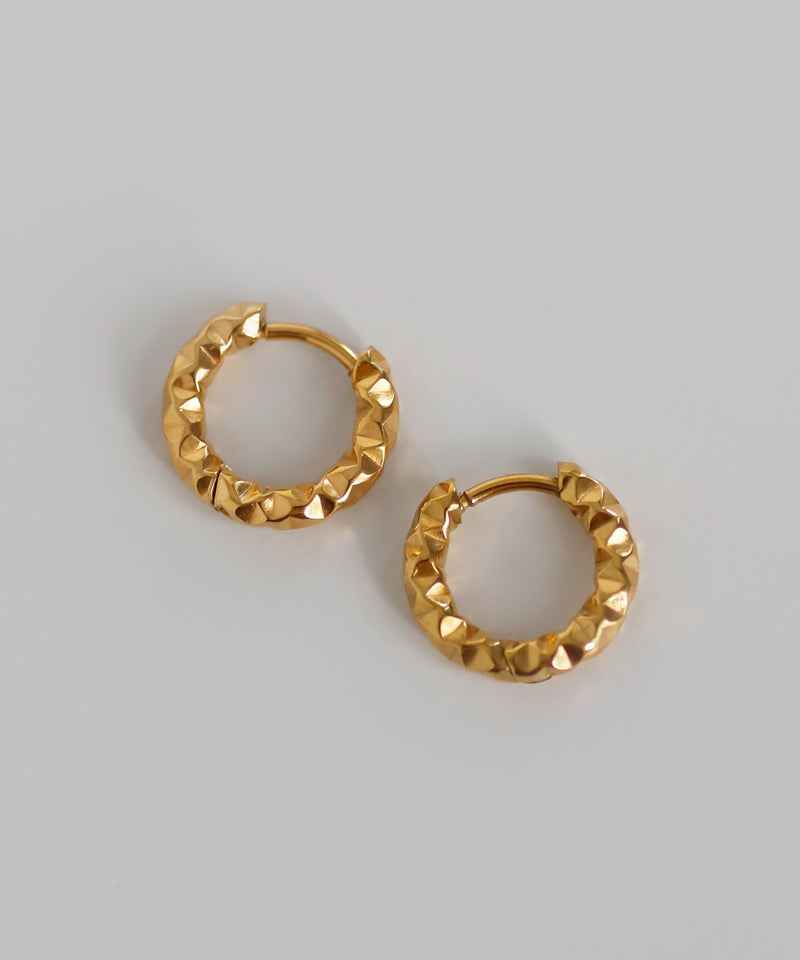 バンピーフープピアス[ステンレス][Basic]