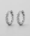 Bumpy Hoop Earrings [Stainless Steel] [Basic]
