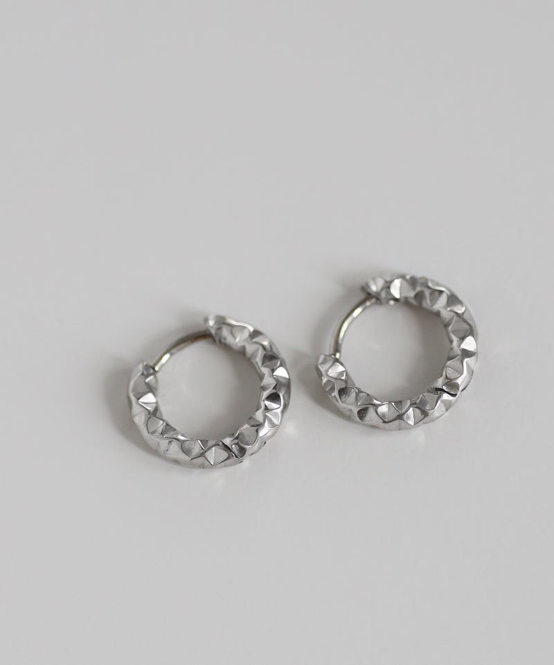 バンピーフープピアス[ステンレス][Basic]