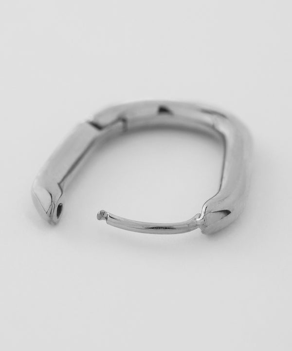 オーバルフープピアス[ステンレス][Basic]