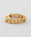 Chain motif hoop earrings [Stainless steel] [Basic]