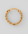Chain motif hoop earrings [Stainless steel] [Basic]