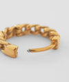 Chain motif hoop earrings [Stainless steel] [Basic]