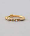 ビジューフープピアス[ステンレス][Basic]