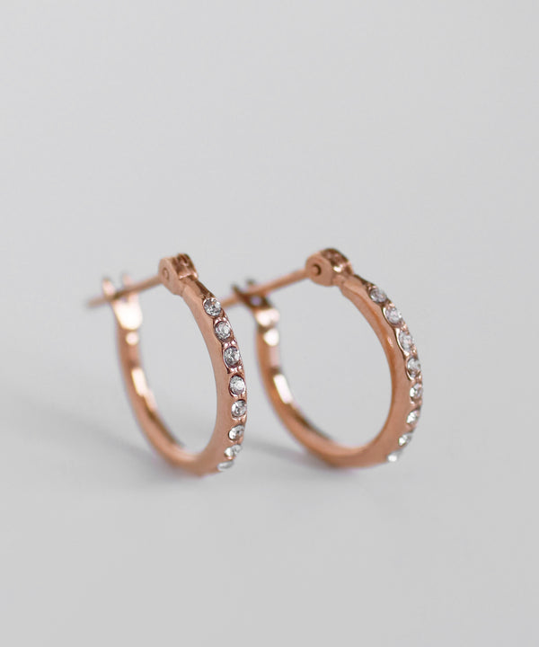 ビジューフープピアス[ステンレス][Basic]