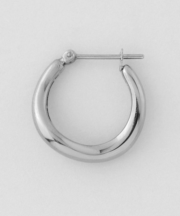 ニュアンスウェーブフープピアス[ステンレス][Basic]