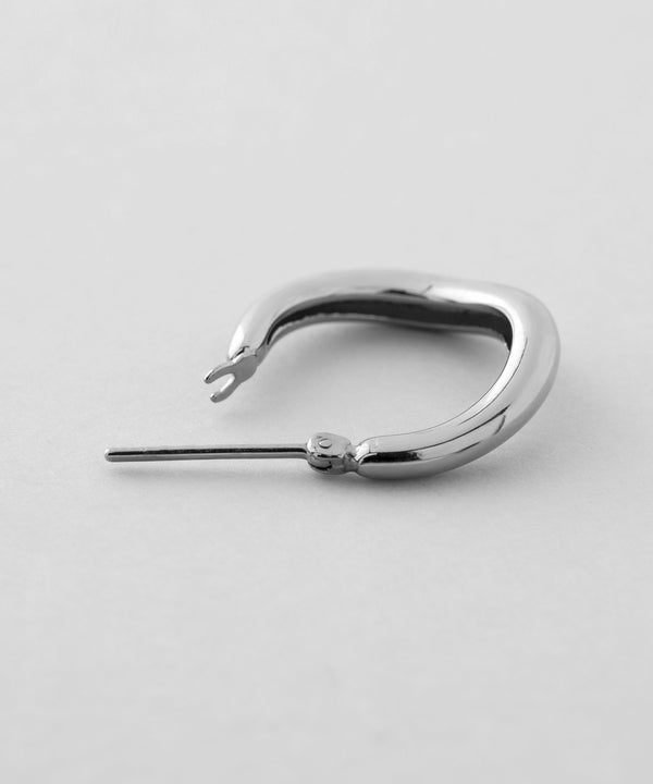 ニュアンスウェーブフープピアス[ステンレス][Basic]