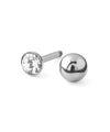 [Stainless Steel] Bijou Round Earrings