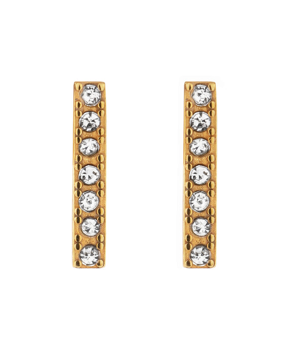 ビジュー×バーピアス[ステンレス][Sheerchic]