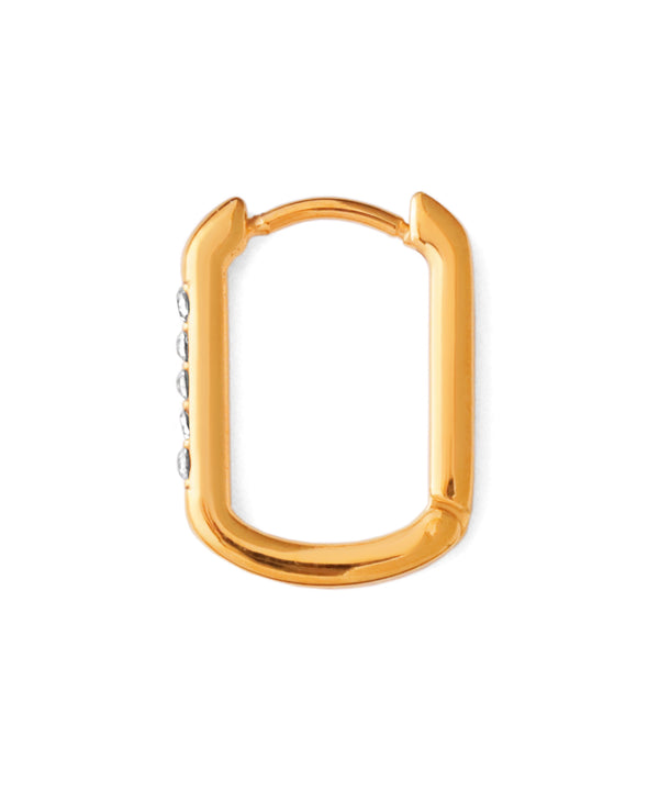 ビジューラインフープピアス[サージカルステンレス][Basic]