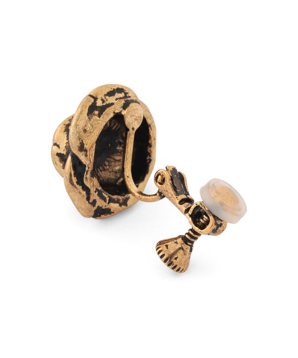 メタルローズイヤリング