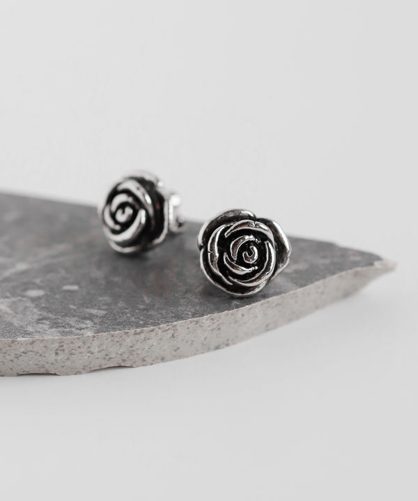 メタルローズイヤリング