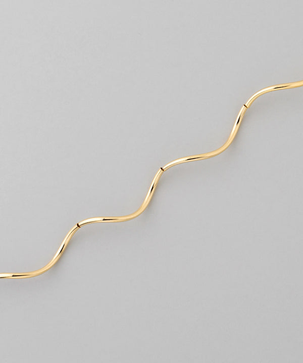 Wave Metal Pipe Necklace