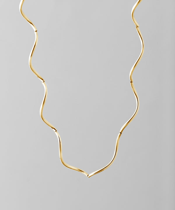 Wave Metal Pipe Necklace