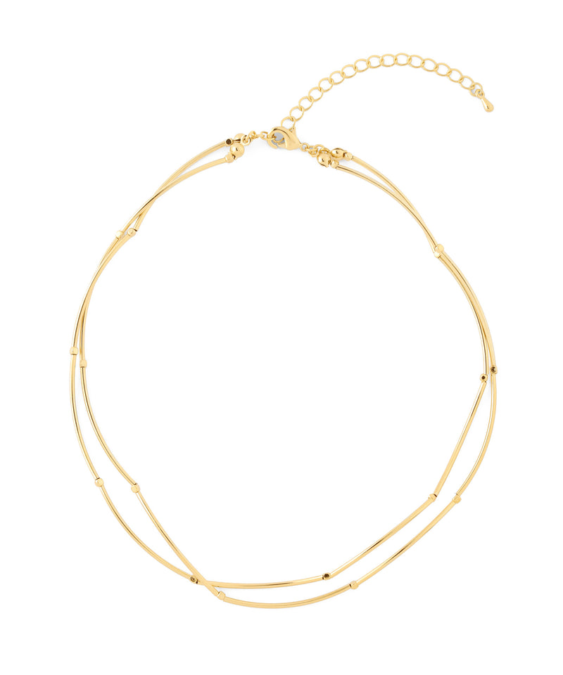 Wave double necklace