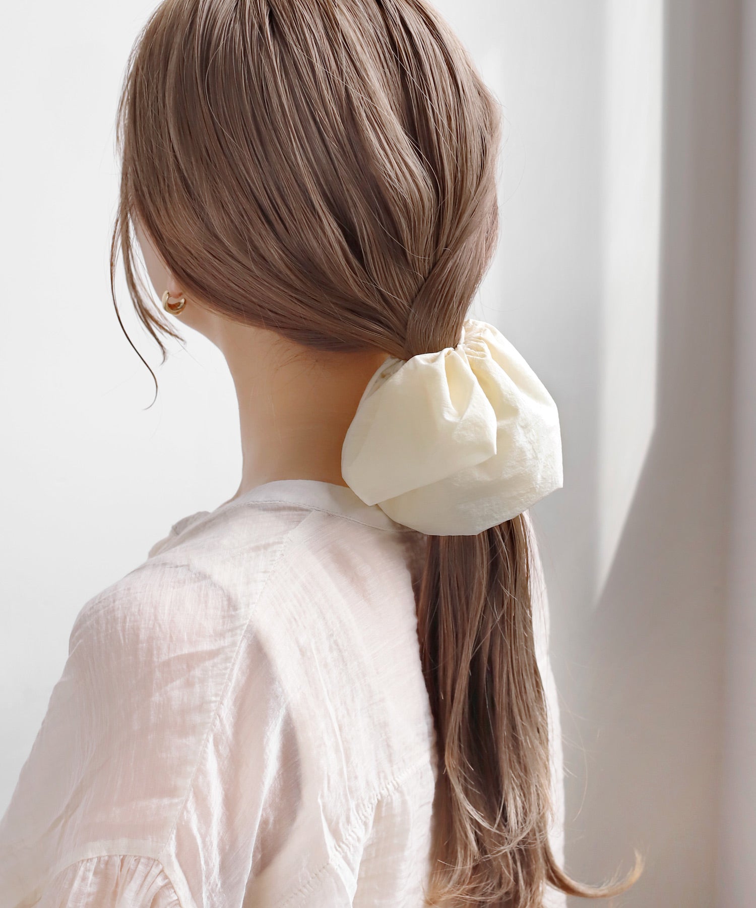 ANEMONE】【SANPO ONLINE限定】ニュアンスカラービッグシュシュ