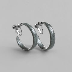mimi33】2WAYコンビカラーフープピアス[ステンレス][Basic]｜アネモネ