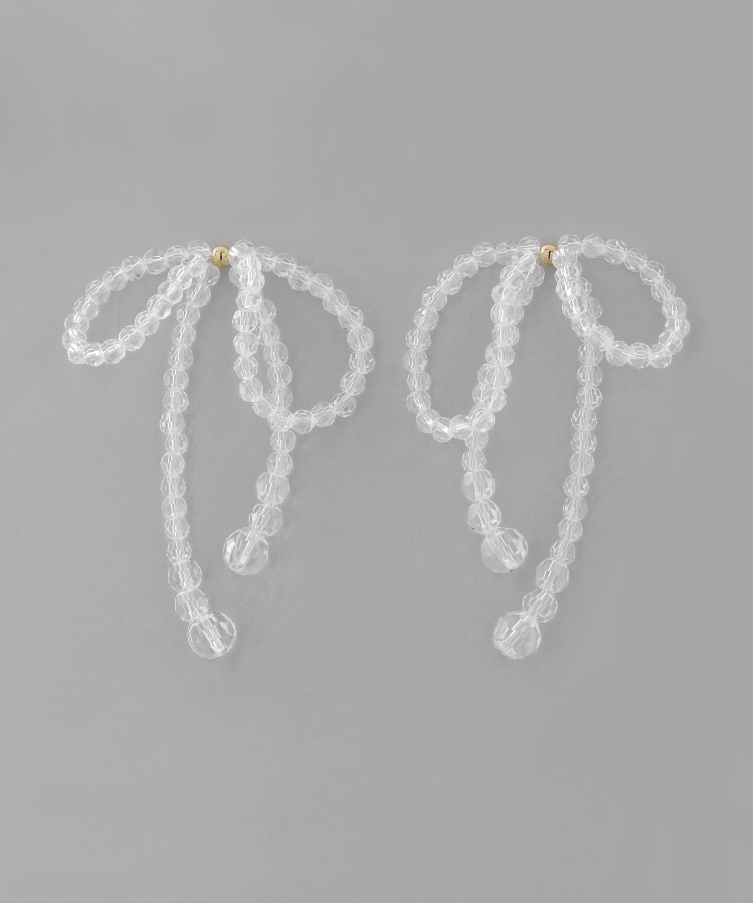 [国内正規品]ami シルバー リボンピアス mimi33】ビーズリボンピアス[Ownideal]｜アネモネ・シエナロゼ