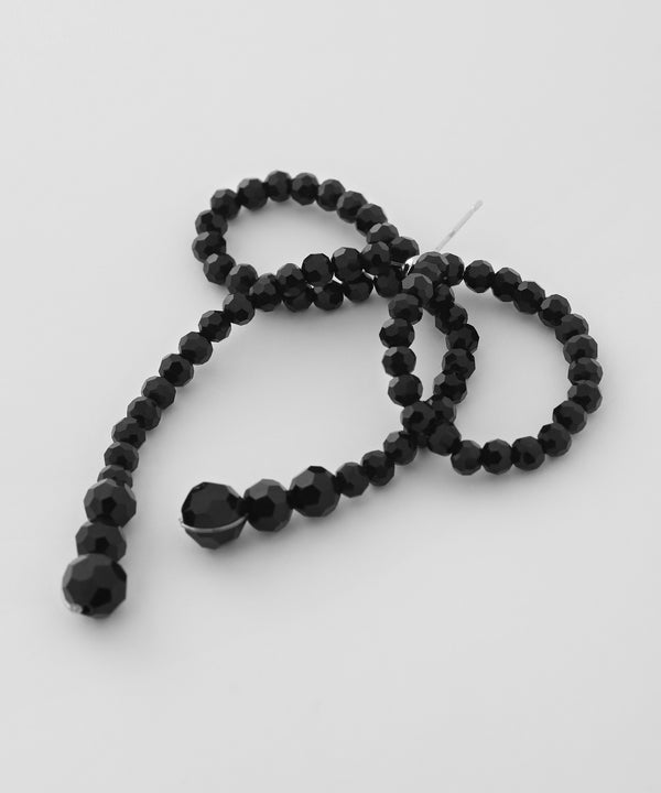 ビーズリボンピアス[Ownideal]