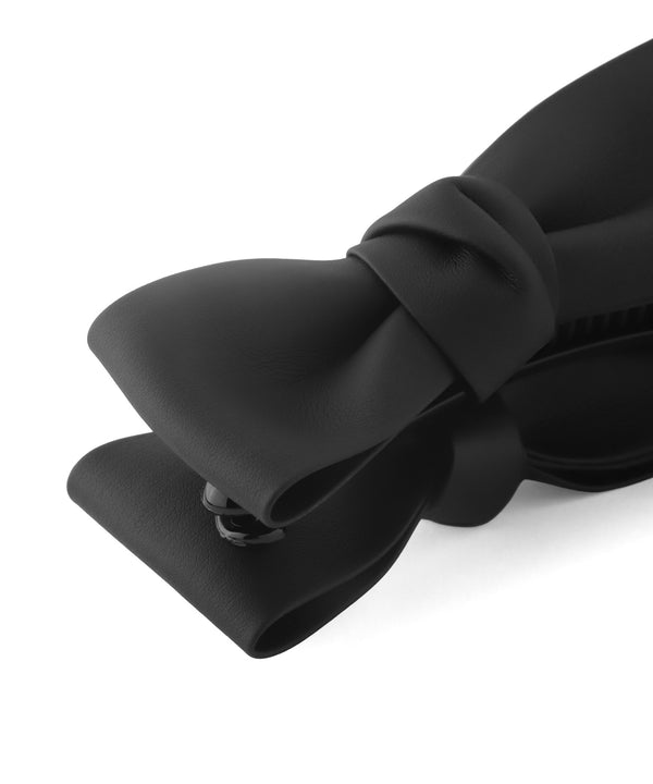 仿皮蝴蝶結香蕉夾