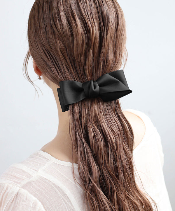 仿皮蝴蝶結香蕉夾