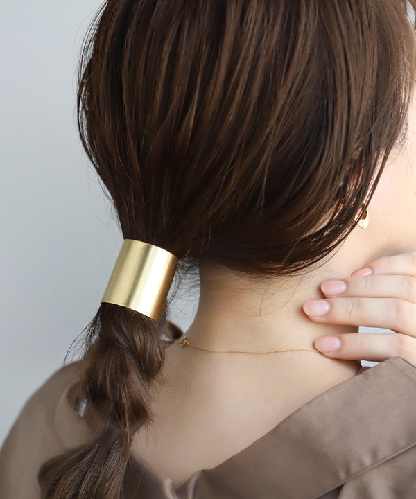 メタルカーブプレートヘアゴム