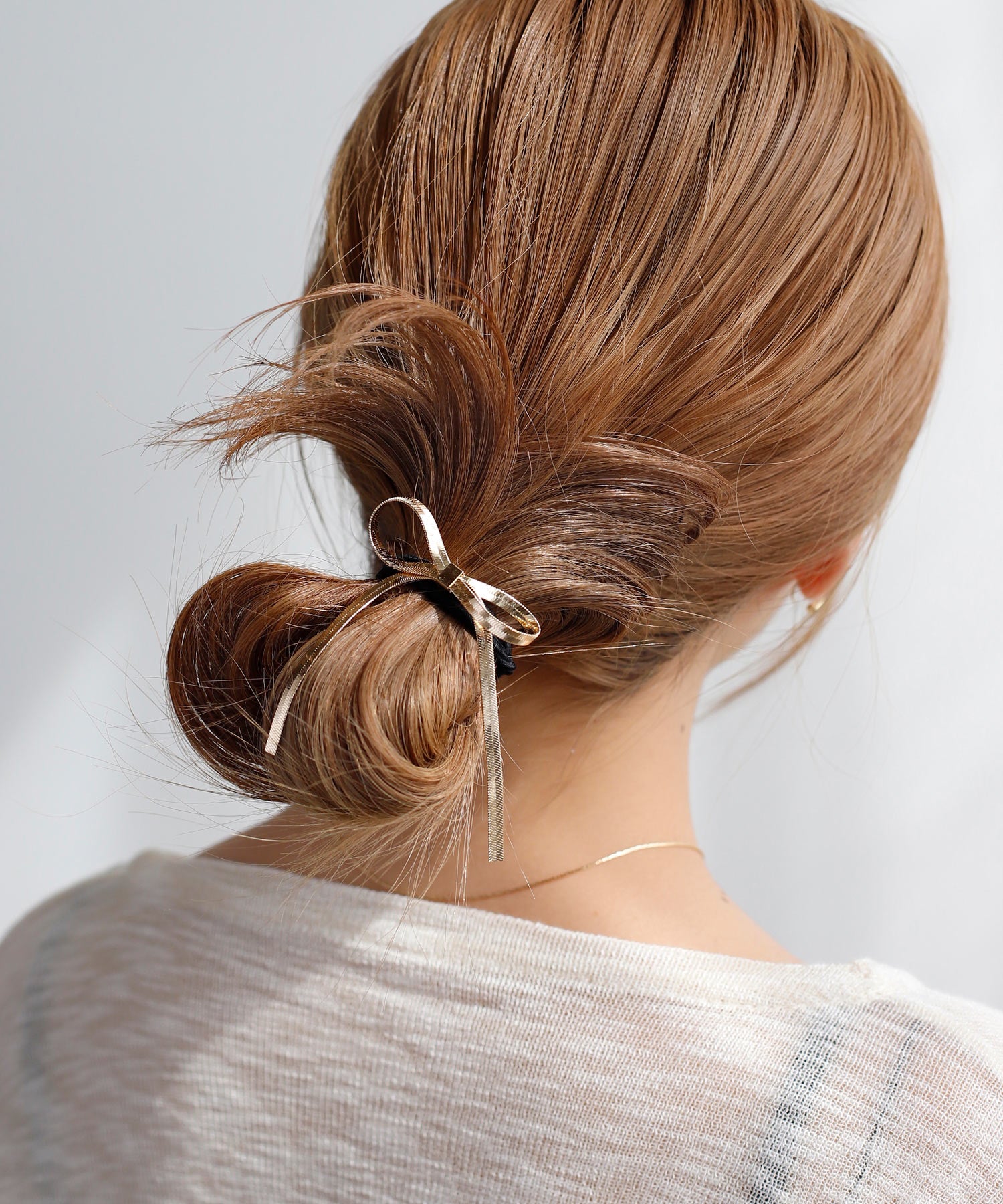 ANEMONE】スネークチェーンリボンヘアゴム｜SANPO ONLINE(サンポー