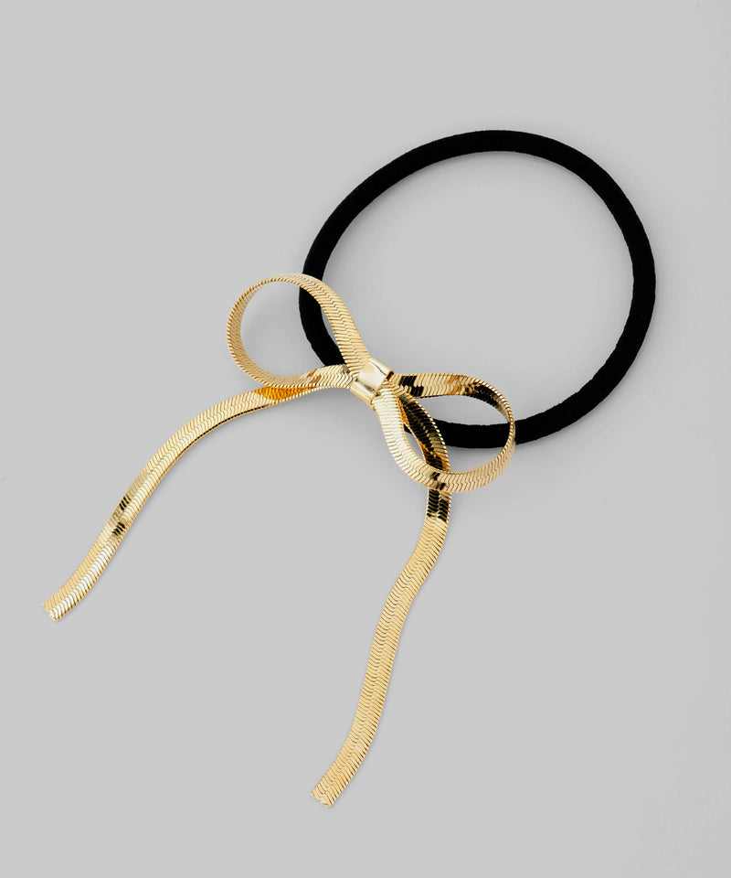 Snake Chain Ribbon Hair Tie